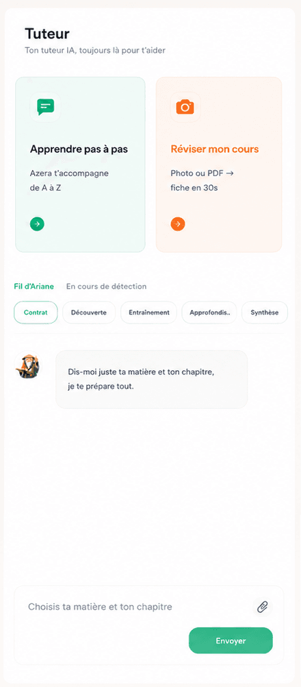 Écran ordinateur Azera : Prof particulier IA